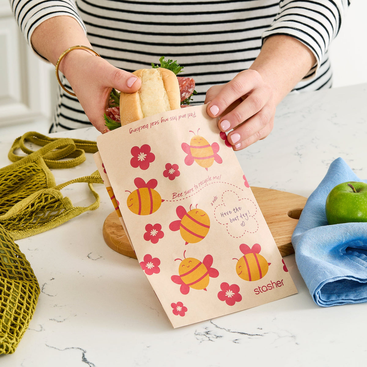 Recyclable Paper Bags 4-Pack 200ct