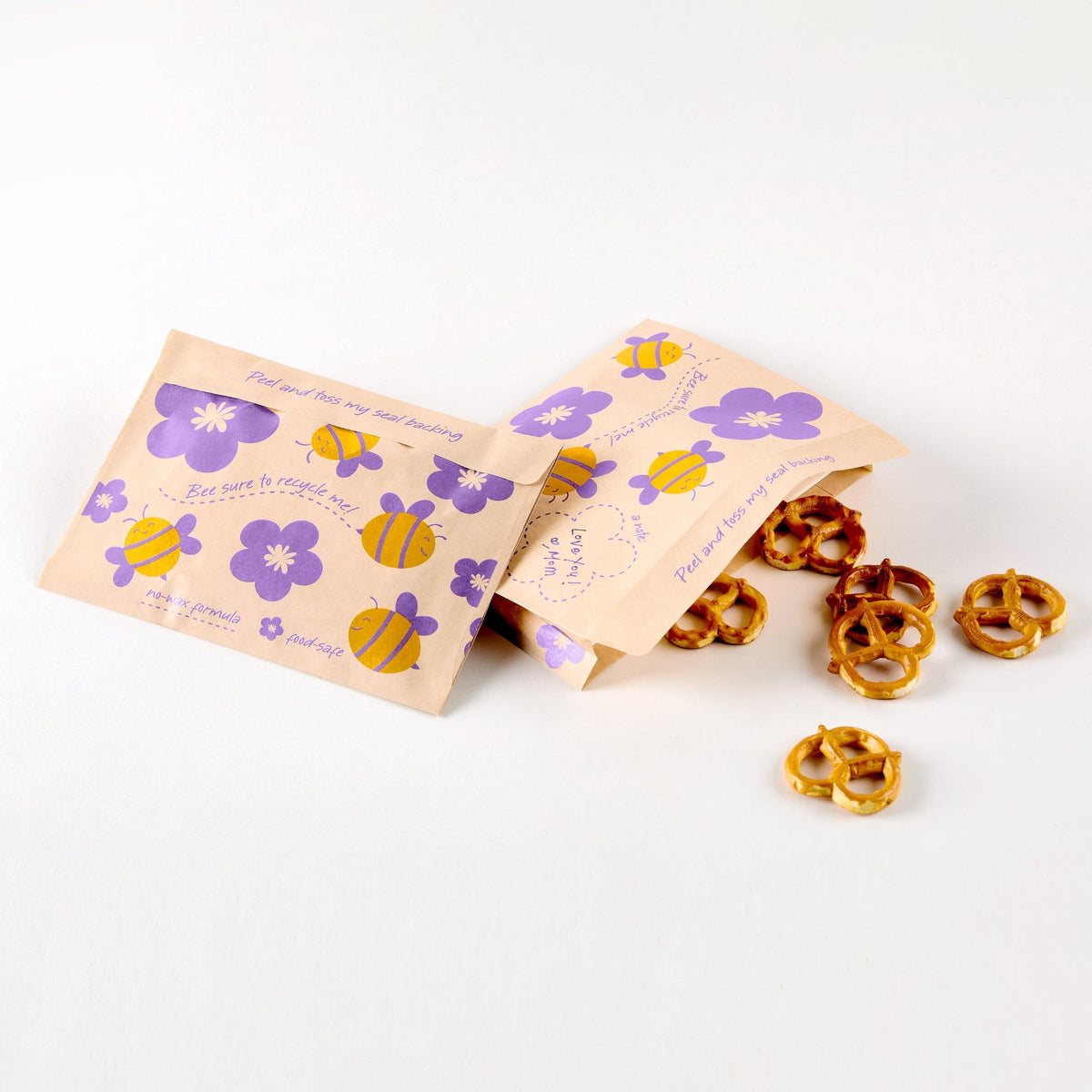 Recyclable Paper Snack Bags 50ct