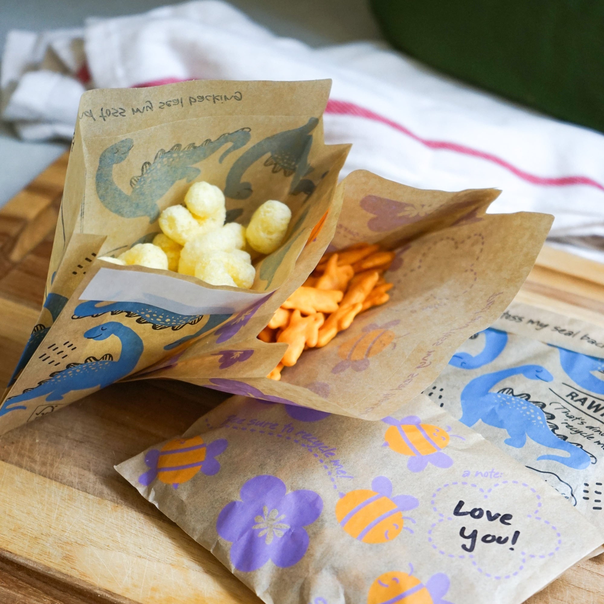 Recyclable Paper Bags 2-Pack 100ct